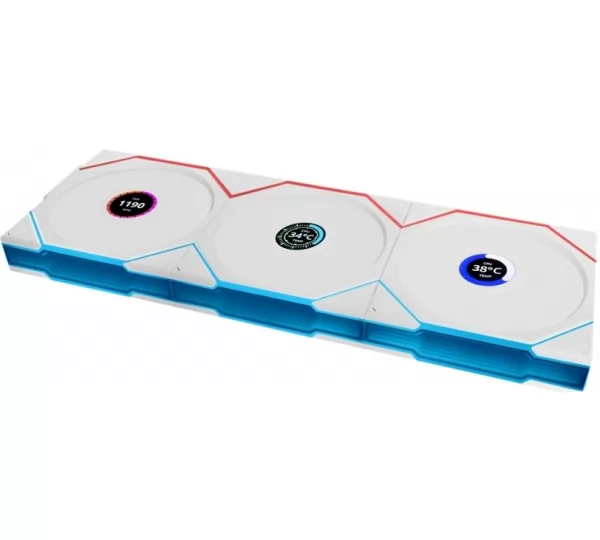 Вентилятор 120 Lian Li UNI FAN TL WIRELESS LCD 120 White 3-pack (G99.12TLLCD1W3W.R0)